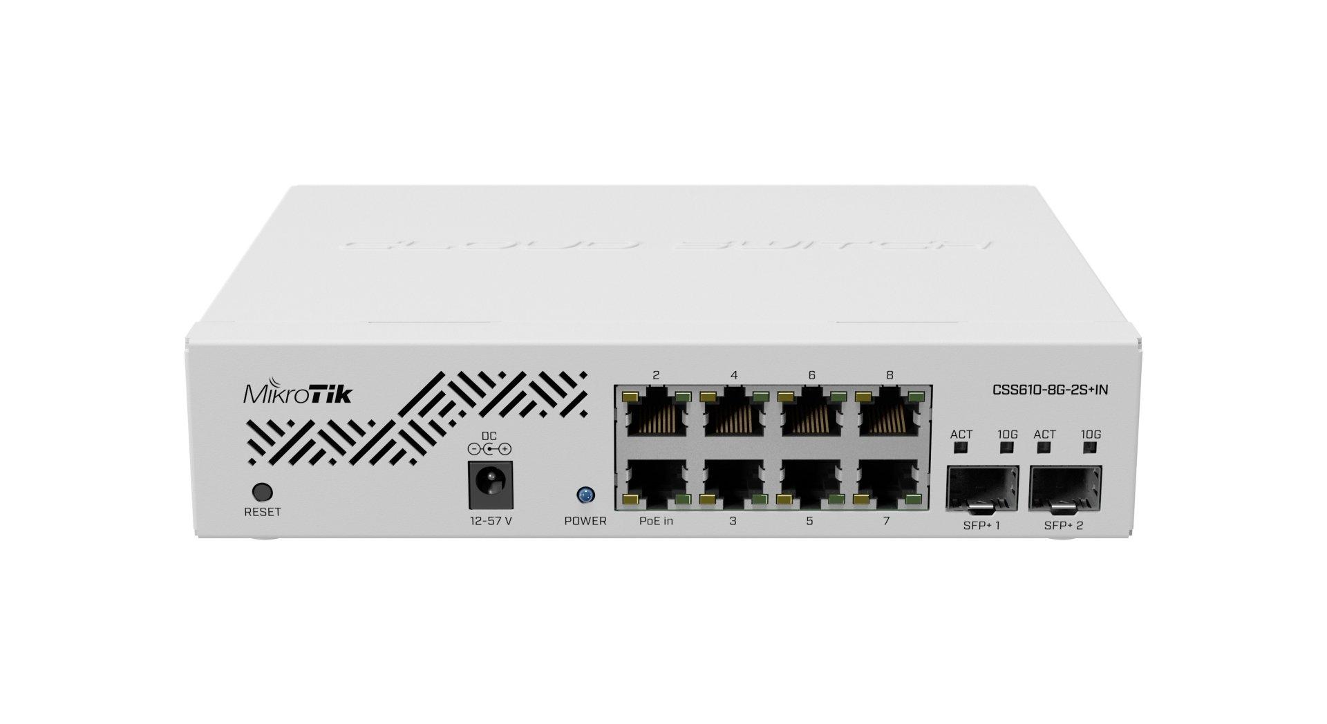 MikroTik CSS610-8G-2S+IN Smart 8-Port Gigabit Switch