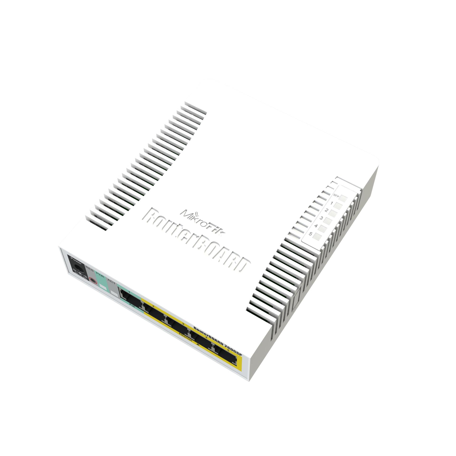 MikroTik RouterBOARD CSS106-1G-4P-1S 5-Port Switch (RB260GSP)