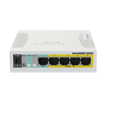 MikroTik RouterBOARD CSS106-1G-4P-1S 5-Port Switch Front Image
