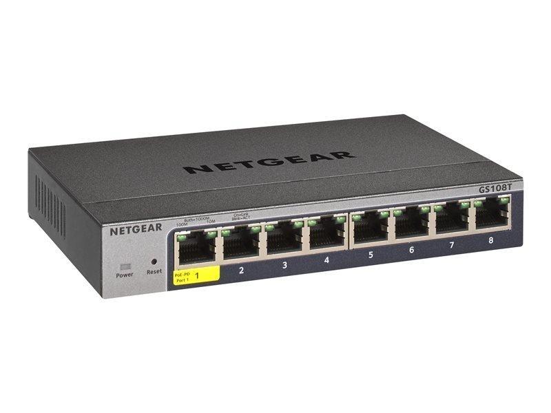 Netgear GS108T-300UKS 8-Port Gigabit Managed Switch