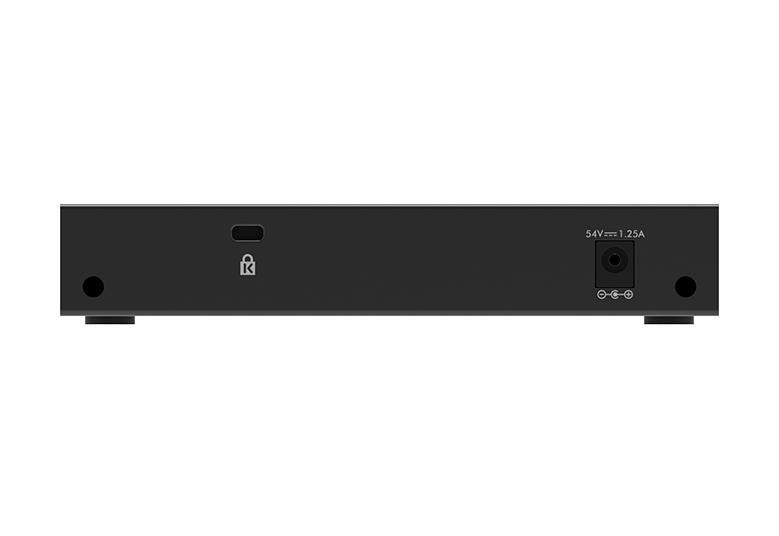 Netgear GS305P 5-Port Unmanaged Gigabit PoE+ Switch Back Image