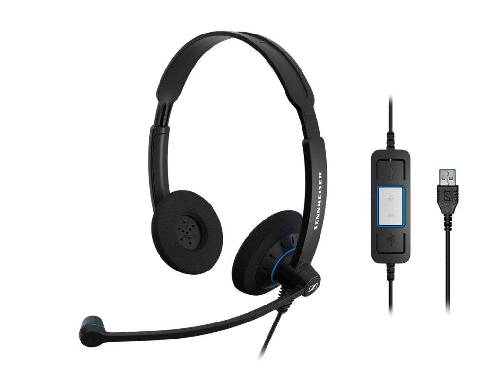 Sennheiser SC60-USB-CTRL Binaural Headset Front