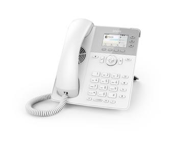Snom D717 IP Desk Phone (White) Front Angle