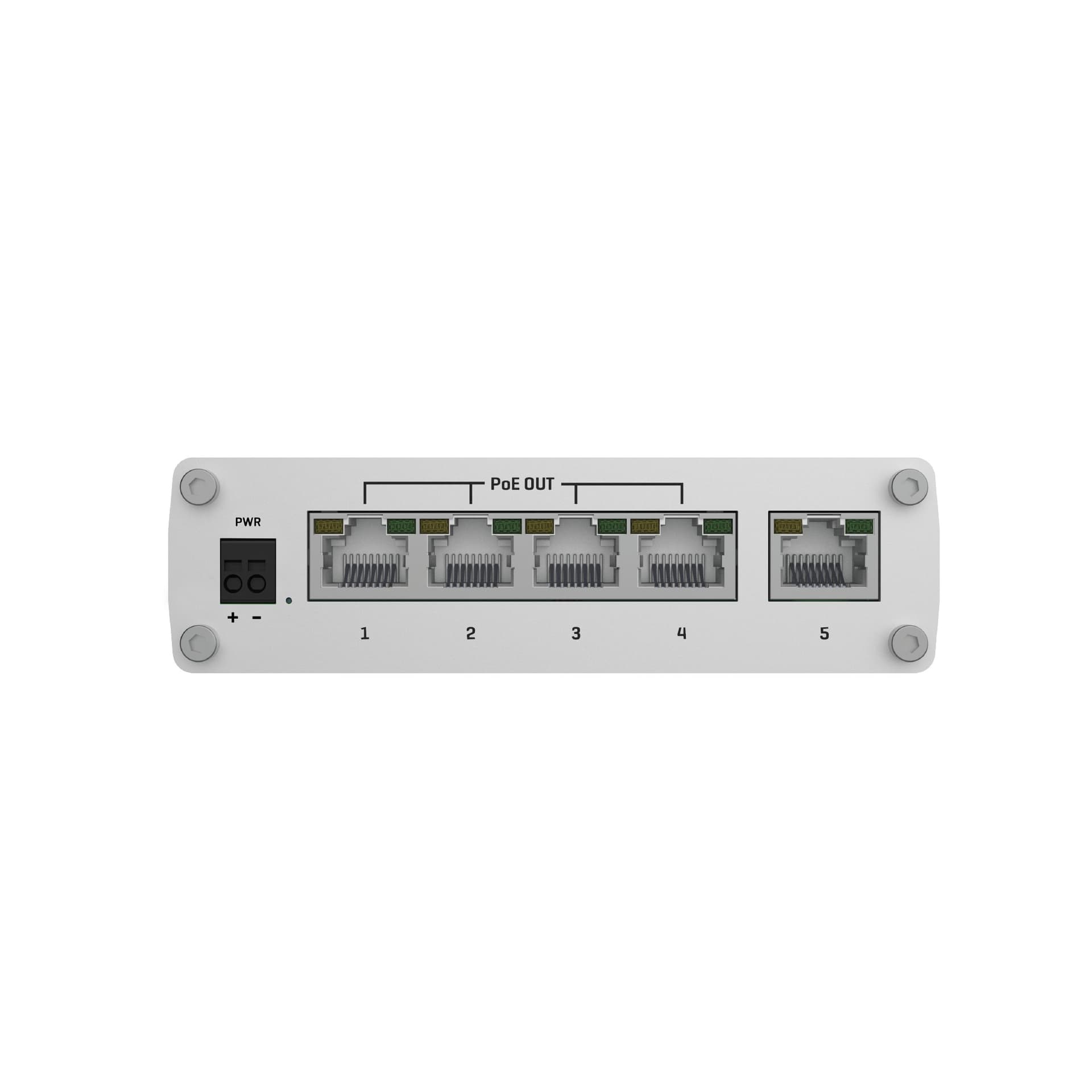 Teltonika TSW101 Automotive PoE+ Switch Side Angle Image