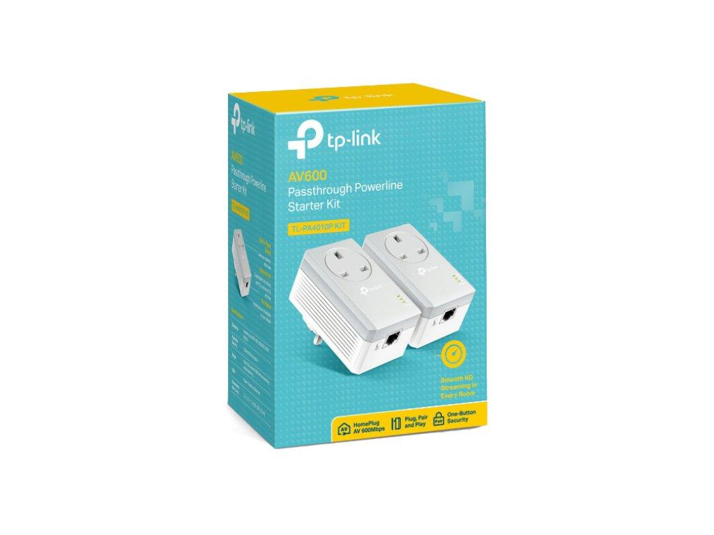 TP-Link TL-PA4010PKIT AV600 Powerline Passthrough Kit Box