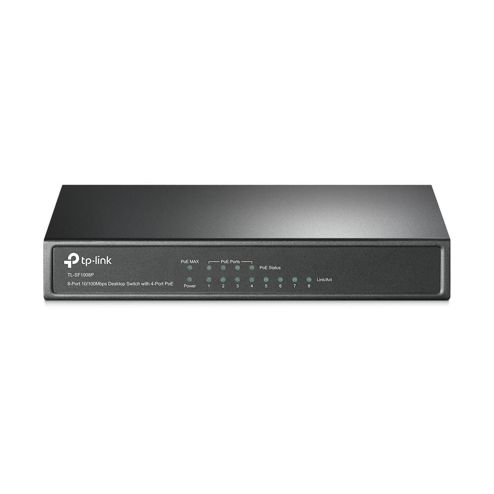 TP-Link TL-SF1008P 8-Port 10/100Mbps Desktop PoE Switch with 4-Port PoE