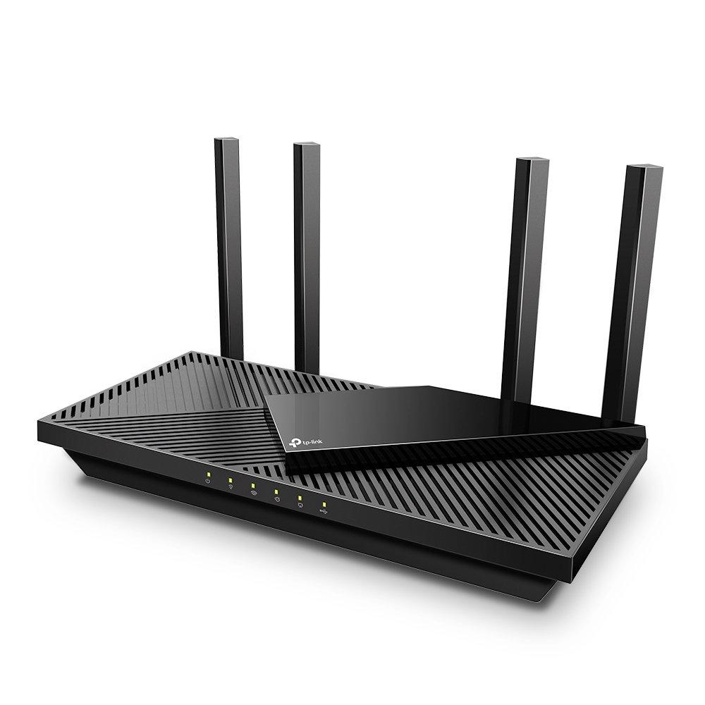 TP-LINK Archer AX55 Dual-Band Gigabit Wi-Fi 6 Router Front Angle Image