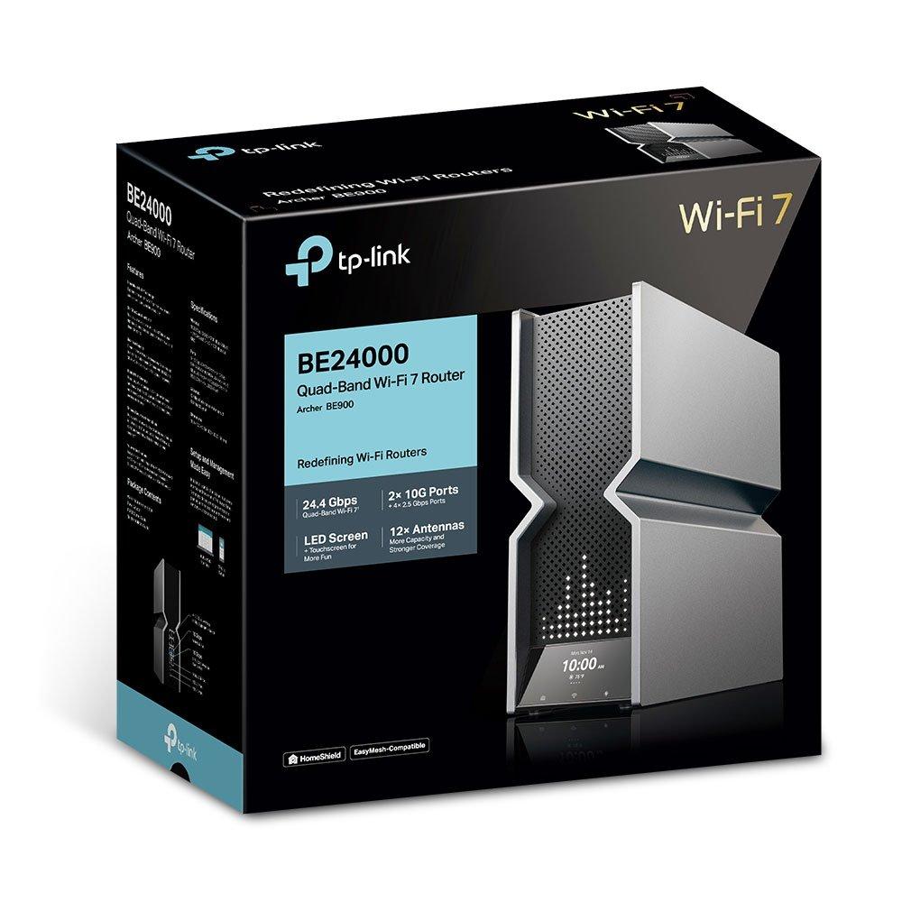 TP-LINK Archer BE900 Quad-Band WiFi 7 Router Box Image