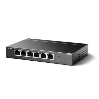 TP-Link TL-SF1006P PoE+ Unmanaged Switch Front Angle Image