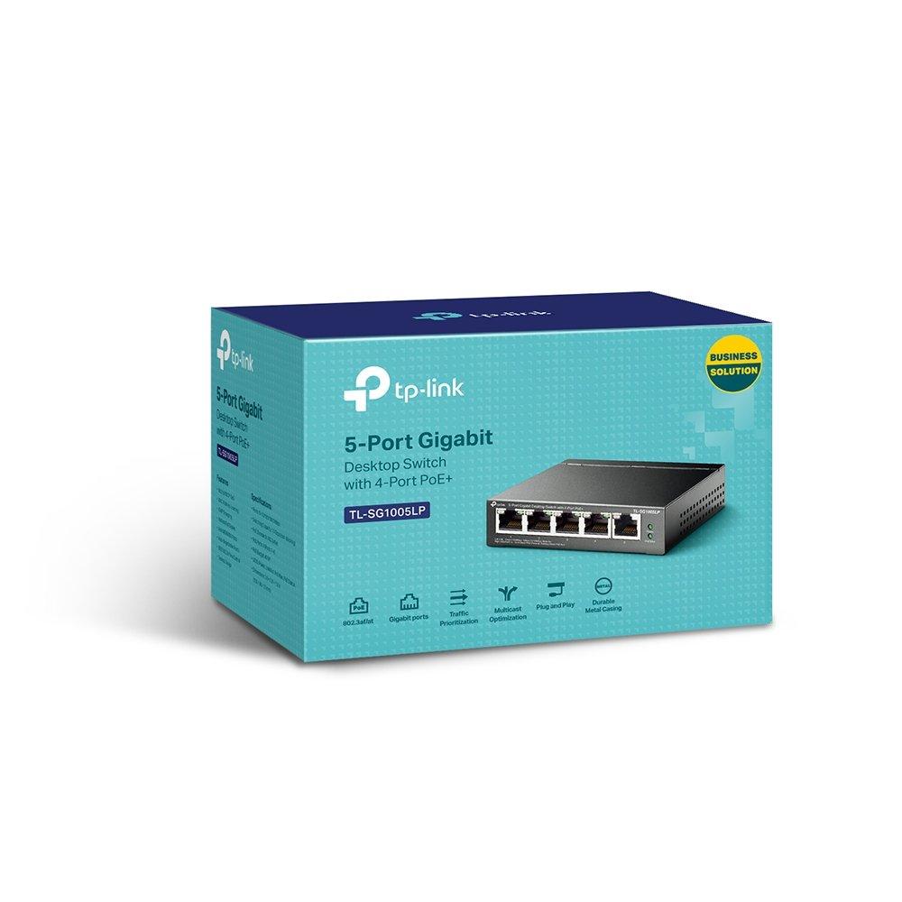 TP-Link TL-SG1005LP LiteWave 5-Port PoE+ Switch Box