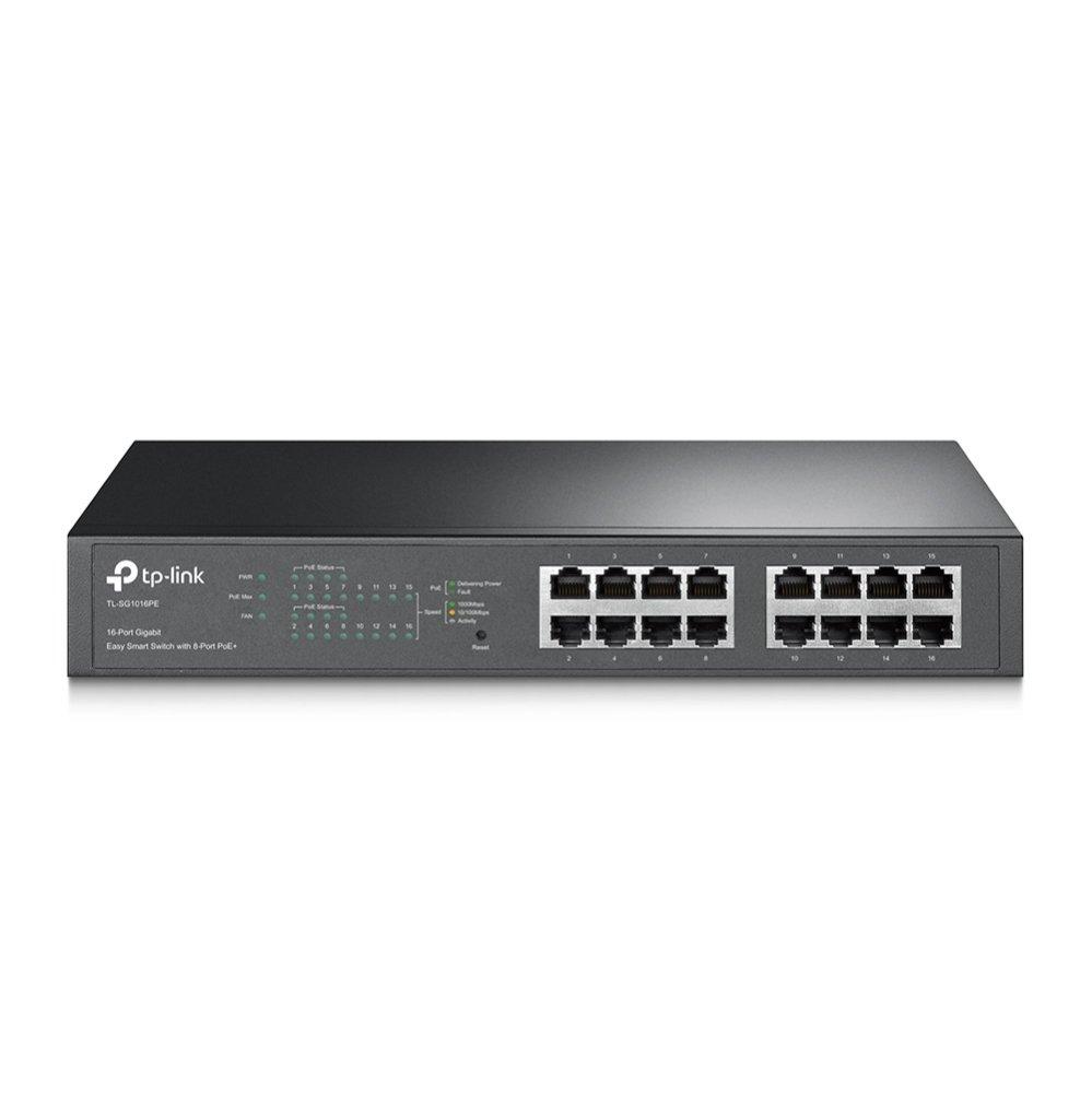 TP-Link TL-SG1016PE PoE Switch Front Image