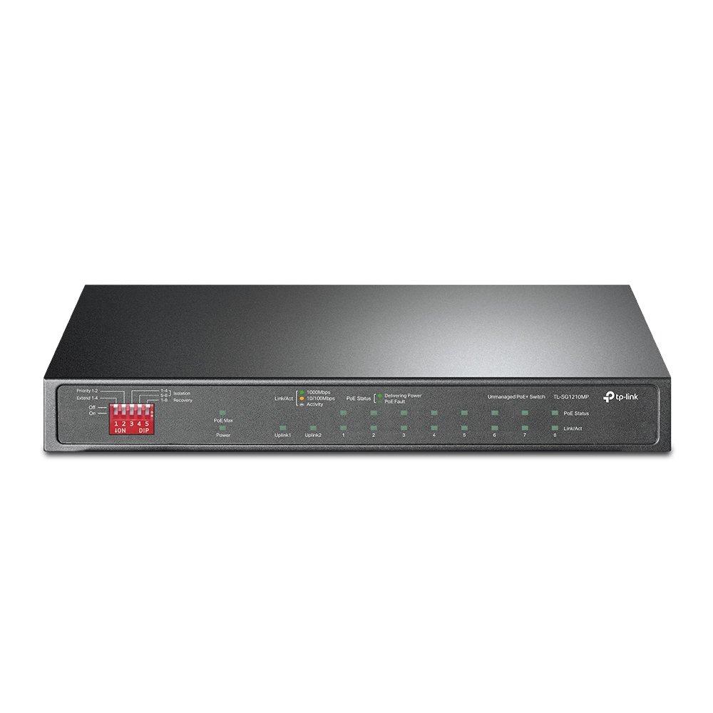 TP-Link TL-SG1210MP 10-Port PoE+ Switch Front Image