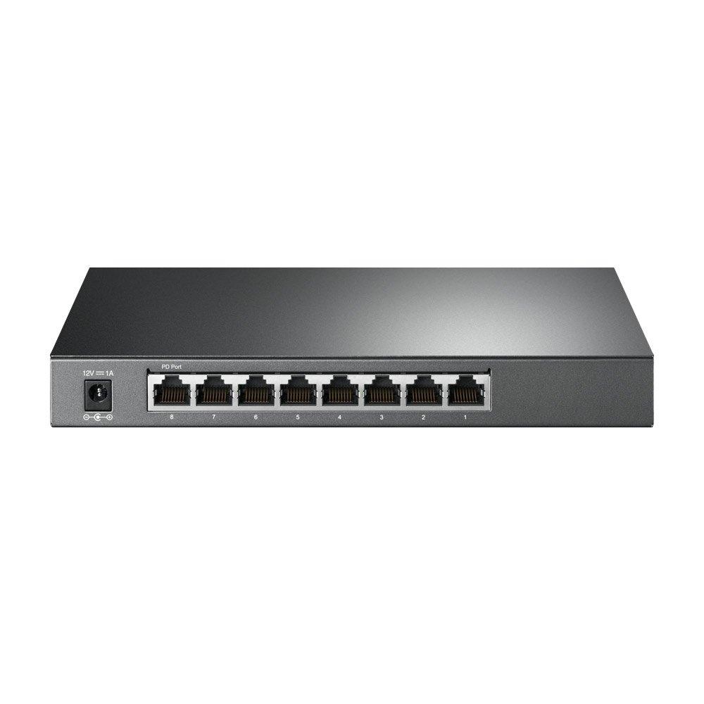 TP-Link TL-SG2008 JetStream 8-Port Smart Switch Back Image