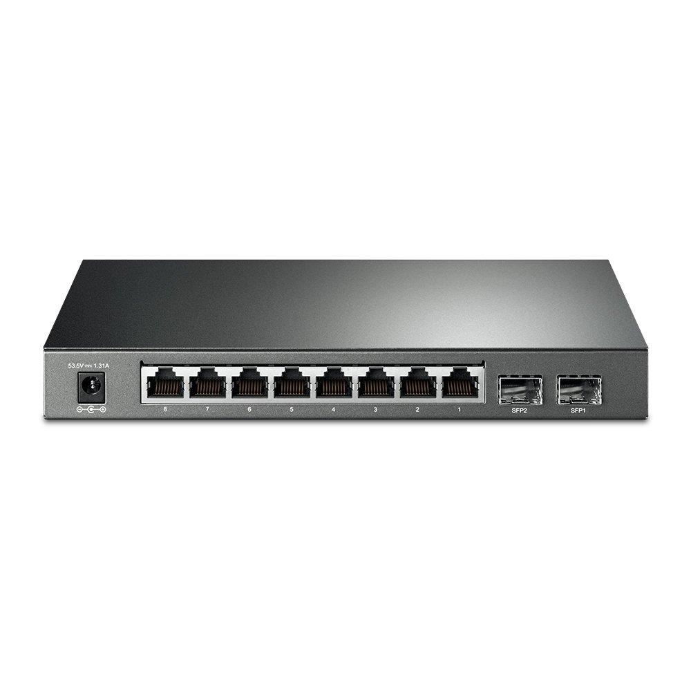 TP-Link TL-SG2210P V3 JetStream 8-Port Smart PoE+ Switch Back Image