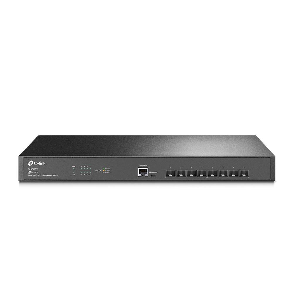 TP-Link TL-SX3008F JetStream 8-Port L2+ Switch Front Image