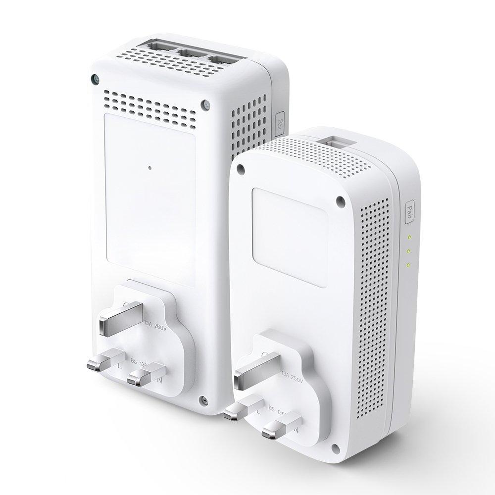 TP-Link TL-WPA8631P WiFi 5 Powerline Starter Kit Back Angle Image