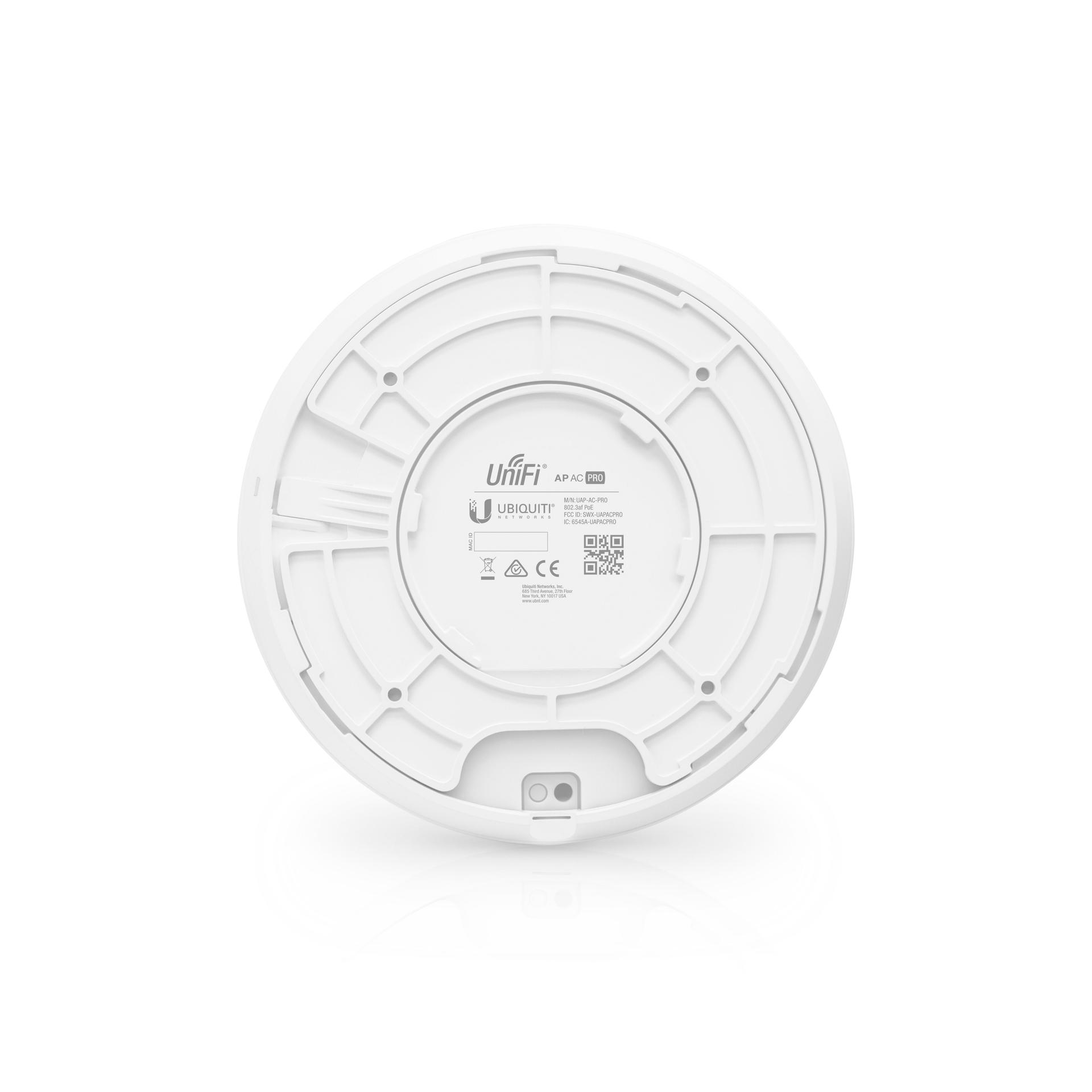 Ubiquiti UniFi UAP-AC-PRO WiFi 5 3x3 PoE Indoor/Outdoor Access Point Back Image