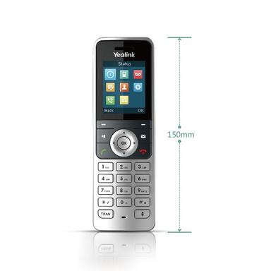 Yealink W53H IP DECT Handset Front with Dimensions