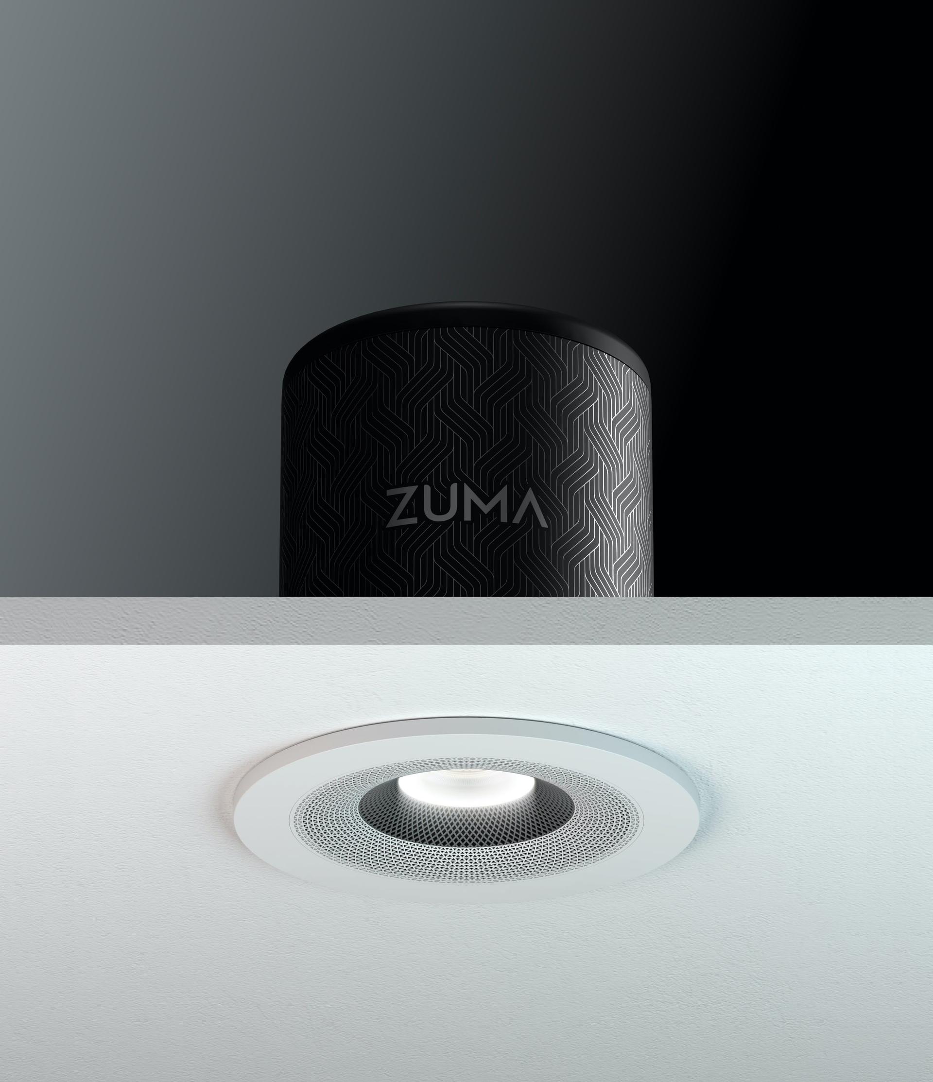 Zuma Lumisonic Wireless Speaker and Integrated Downlight in Ceiling